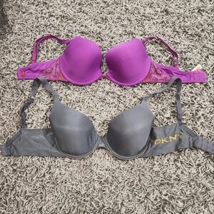 2 32DD Bras- DKNY and Josie